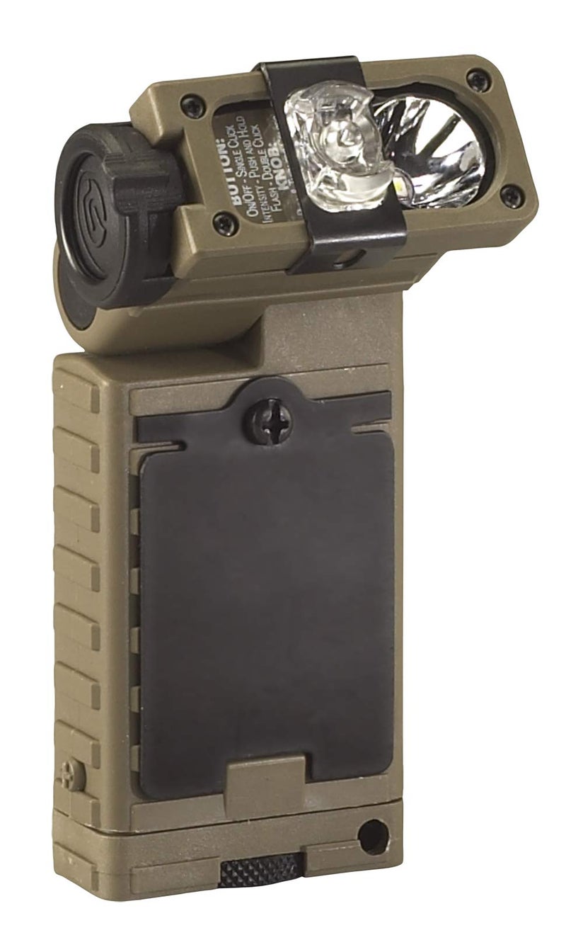 Streamlight فلاشلايت ستريملايت 14066 سايدويندر 55 لومن LED للإنقاذ مقاوم للماء مع (2) بطاريات AA قلوية في علبة، كايوتي - Image 1