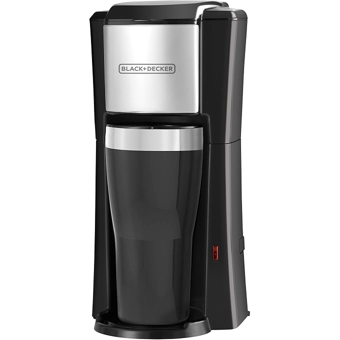 BLACK&DECKER CM618C Single Serve Coffee Maker, Black - Image 1