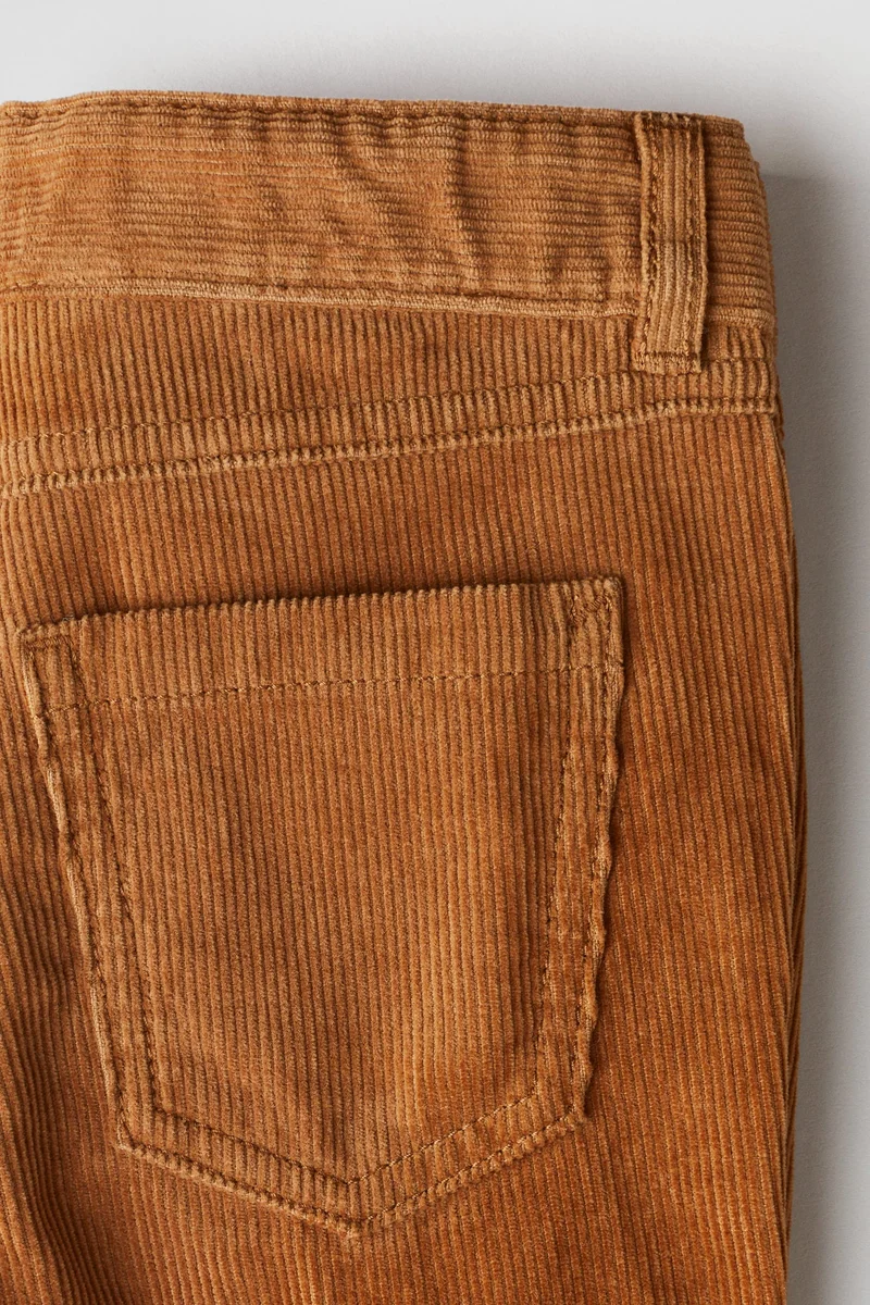 H&M Slim Fit Corduroy Trousers