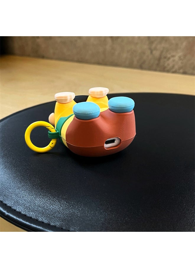 Generic - For Fat Tiger AirPodsPro Headphone Set Headphone Protective Cover For Apple Silicone Bluetooth Headset AirPods3 Ear-Color:[papa Fat Tiger Ring]-Applicable Models:【AirpodsPro/Pro2】 - Image 1