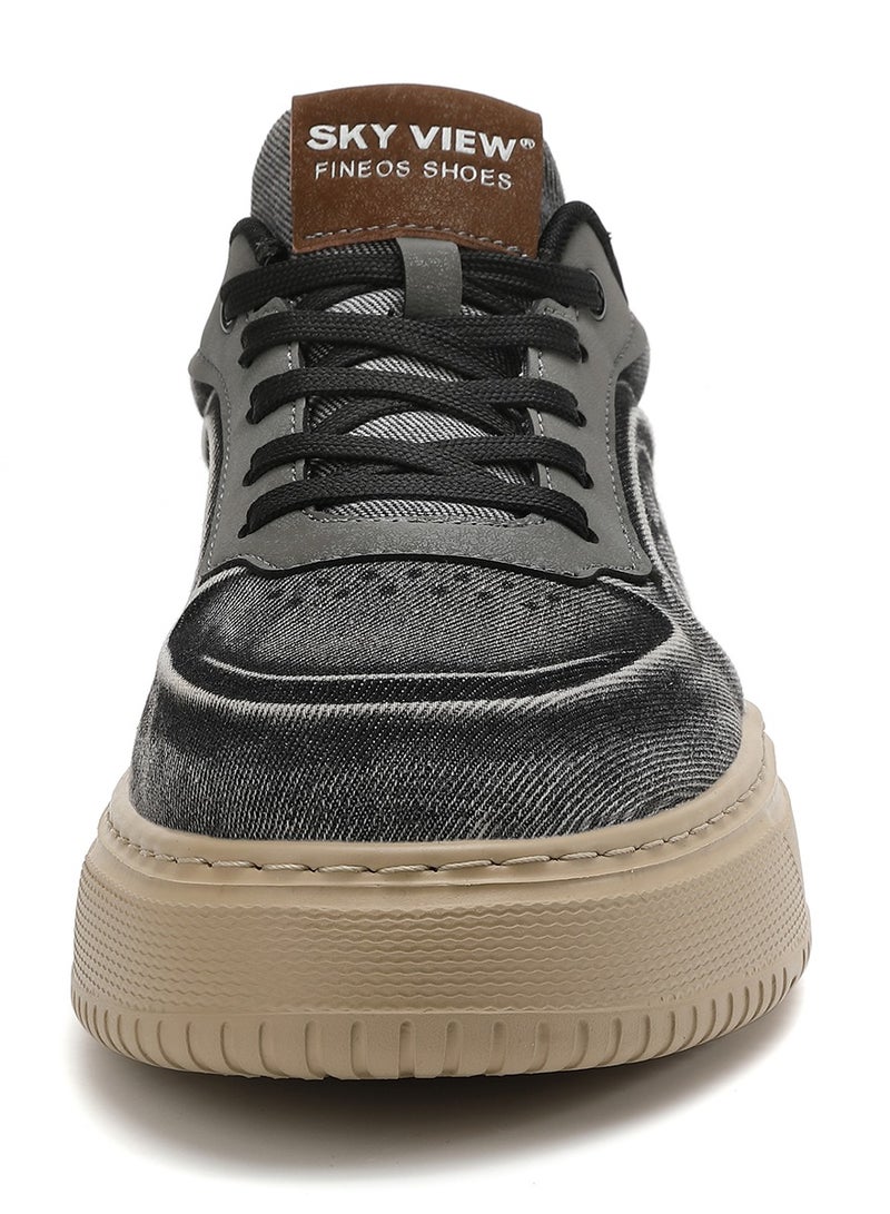 Sky View SKY VIEW Men's Fashion Shoes Casual Shoes For Men Non Slip Lace Up Platform Sneakers Cushioned And Lightweight Low Top Walking Shoes  - Image 3