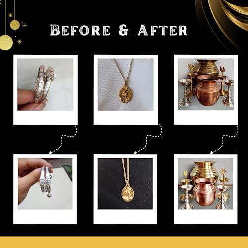 URBA New Silver Dip 500 ml| Instant Silver Cleaner Sparkling Clean Silver Without Silver Loss| Brass cleaning liquid for Pooja utensils - 500ml - Image 5