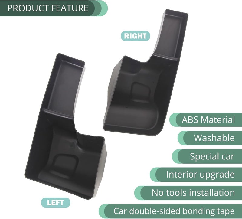 Phamyor Rear Trunk Storage Tray Organizer for Jeep Wrangler JL JLU (2018-2022) - Black - Image 2