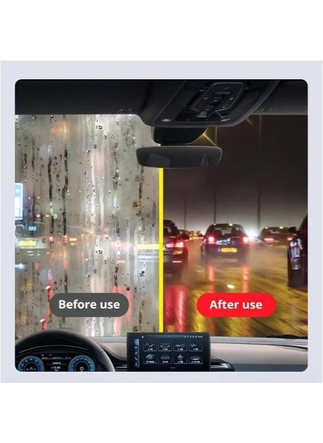 FALMER Automotive Oil Film Cleaning Brush with Reusable Foam Sprayer, Upgraded Anti Fog Glass Cleaning Board, Glass Oil Film Remover for Car Windows & Windshields, Versatile Car Glass Cleaner Brush  - Image 4