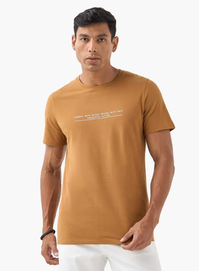 Iconic Iconic Typographic Print T-shirt