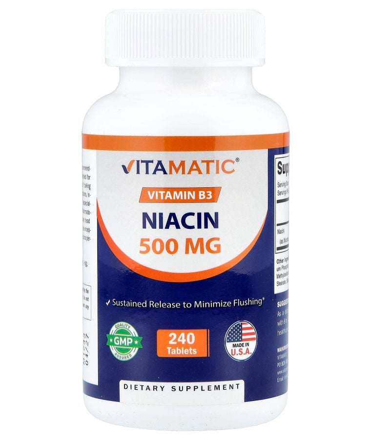 Vitamatic Niacin 500 mg 240 Tablets