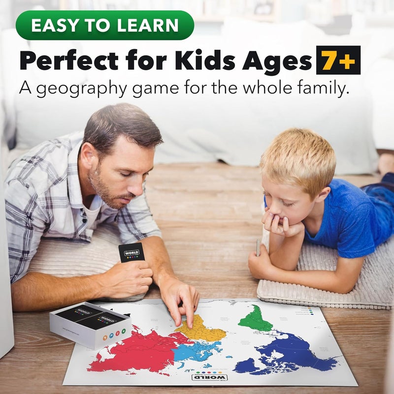 The World Game - Geography Card Game - Educational Travel Board Game for Adults, Family & Kids - Image 2