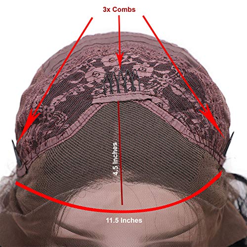 Rapidsflow® Front Lace Women Wigs Natural Hair For Full Head/Front lace Hair Wigs For Women 32 inch (Natural Black)(Free 2 Wig Cap + Carry Bag) - Image 4