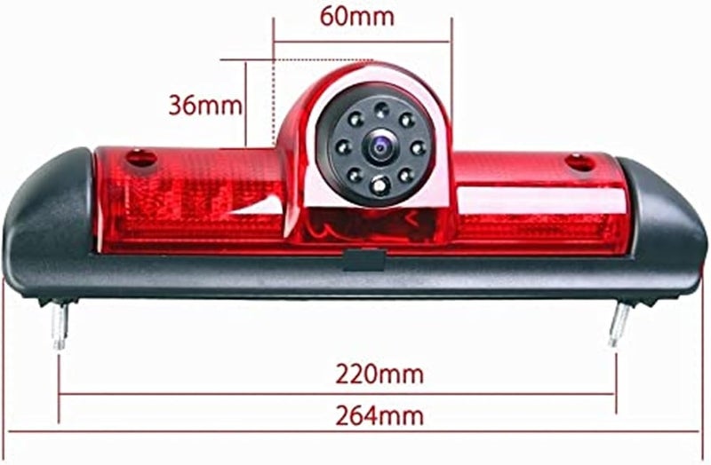 Vuzmode 720P Brake Light Camera with 4.3 Monitor - Image 3