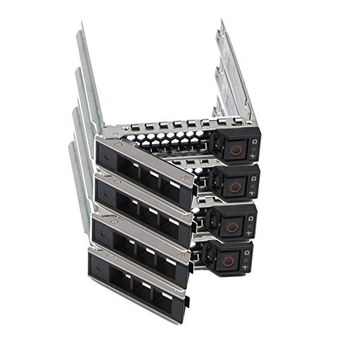 Heretom Pack-4 2.5 inch Hard Drive Tray Caddy 0DXD9H DXD9H Compatible for Dell PowerEdge Servers - 14th Generation R440 R640 R740 R740xd R840 R940 R6415 R7415 R7425 - Image 1