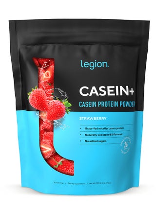 Casein+ Casein Protein Powder, Grass-Fed Micellar Casein Protein, Naturally Sweetened & Flavored, No Added Sugars, 26g Per Serving, 1120.5 g (2.47 Lbs), 30 Servings - Strawberry - pzsku/ZC1168A9B15EA12950B76Z/45/_/1732098560/f2455184-8f92-483a-8467-86f6801a6857