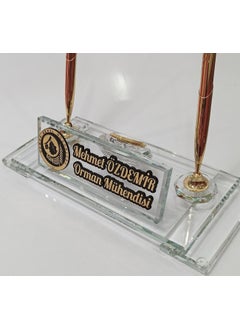 Mert Kristal Name Badge with Ogm Logo, Special for Forest General Directorate Employees.  - Image 1