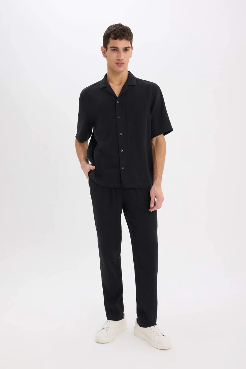 Defacto  Relaxed Fit Summer Short Leg Cotton Joggers for Men | Best Price UAE