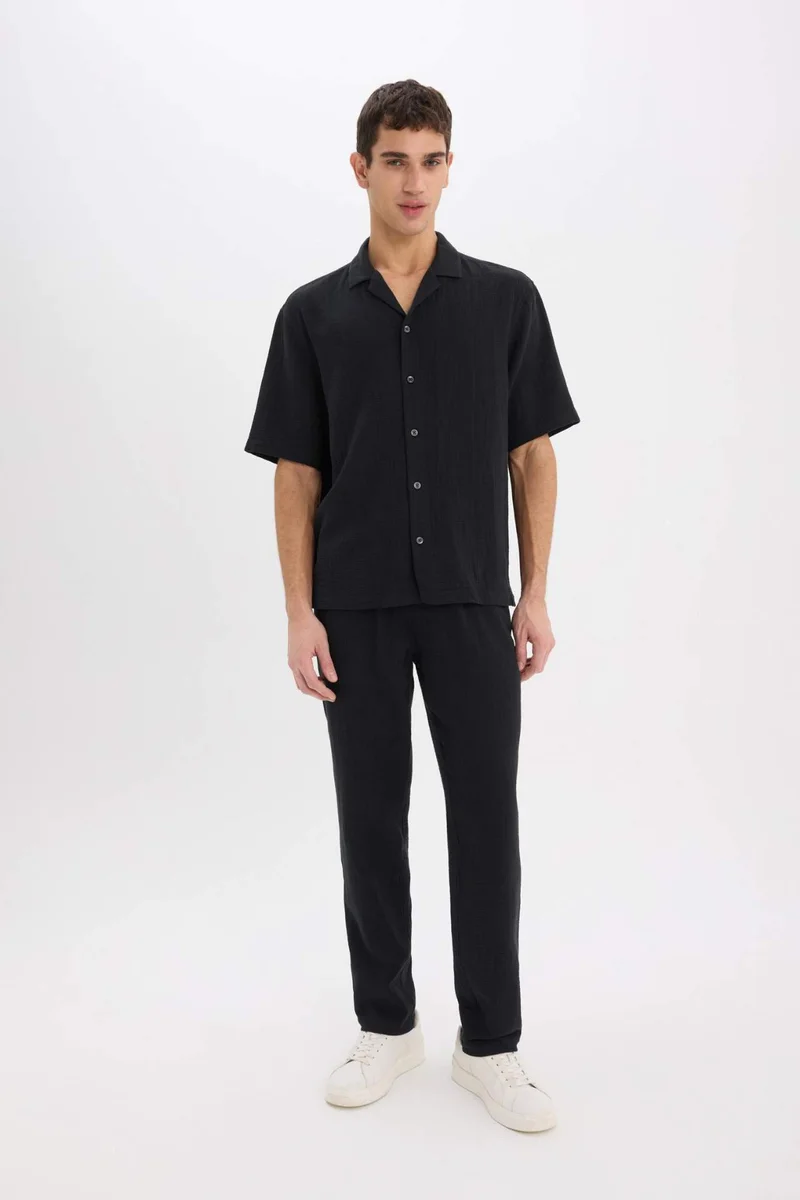 Defacto  Relaxed Fit Summer Short Leg Cotton Joggers for Men | Best Price UAE