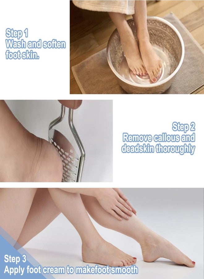 Untrytb Professional Foot Scrubber Dead Skin Remover, Pedicure Foot File Callus Removal, Heel Scraper for Cracked Heels, Microplane Cheese Grater for Feet, Foot Rasp for Hard Skin(T1) - Image 4