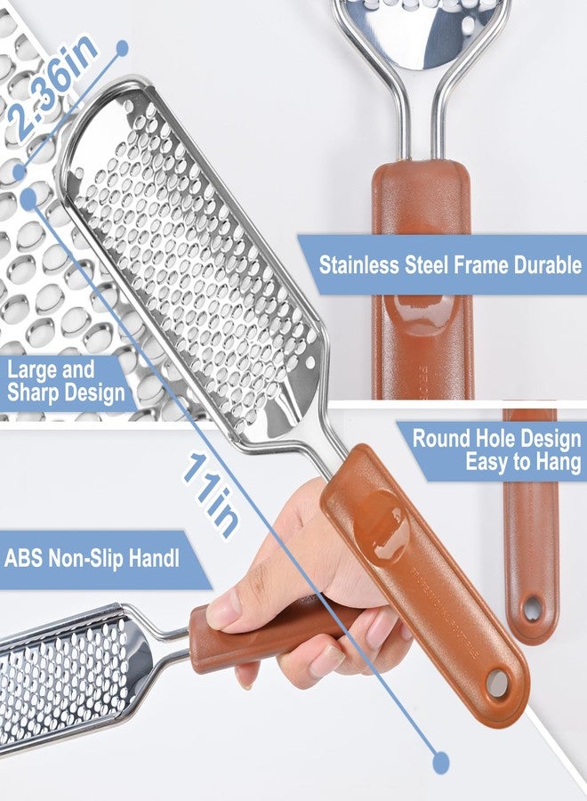 Untrytb Professional Foot Scrubber Dead Skin Remover, Pedicure Foot File Callus Removal, Heel Scraper for Cracked Heels, Microplane Cheese Grater for Feet, Foot Rasp for Hard Skin(T1) - Image 2