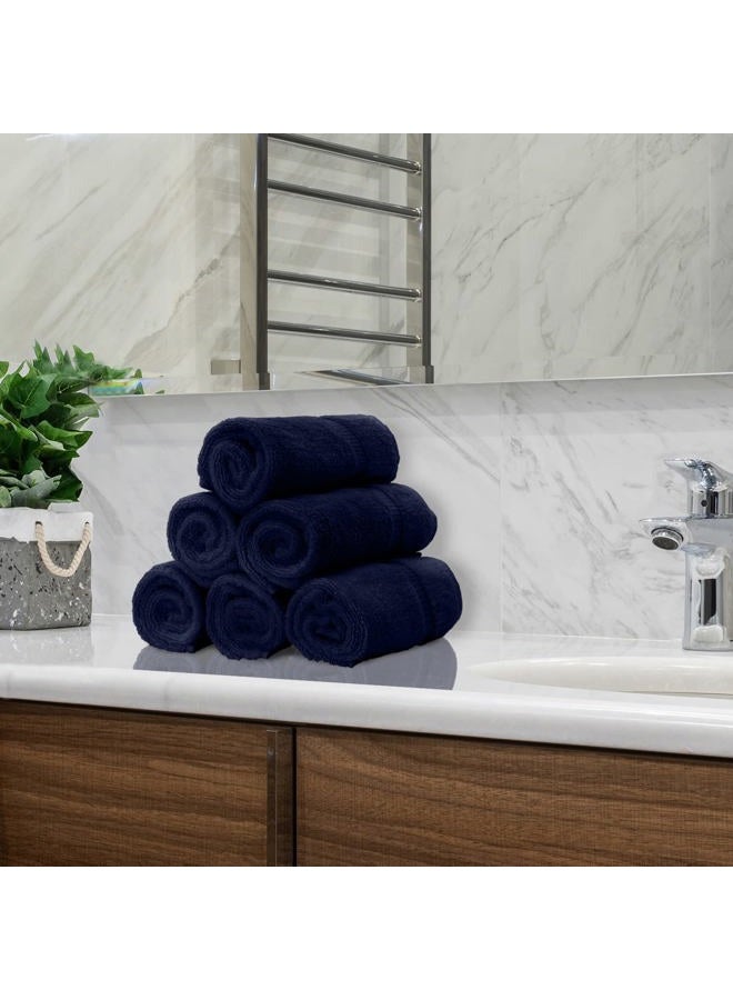 BC BARE COTTON Monogrammed Hand Towel, Navy, 16 x 30 Inches - Set of 2, 100% Turkish Cotton, Extra Absorbent, Soft Terry Finish, Personalized Gift - Image 5