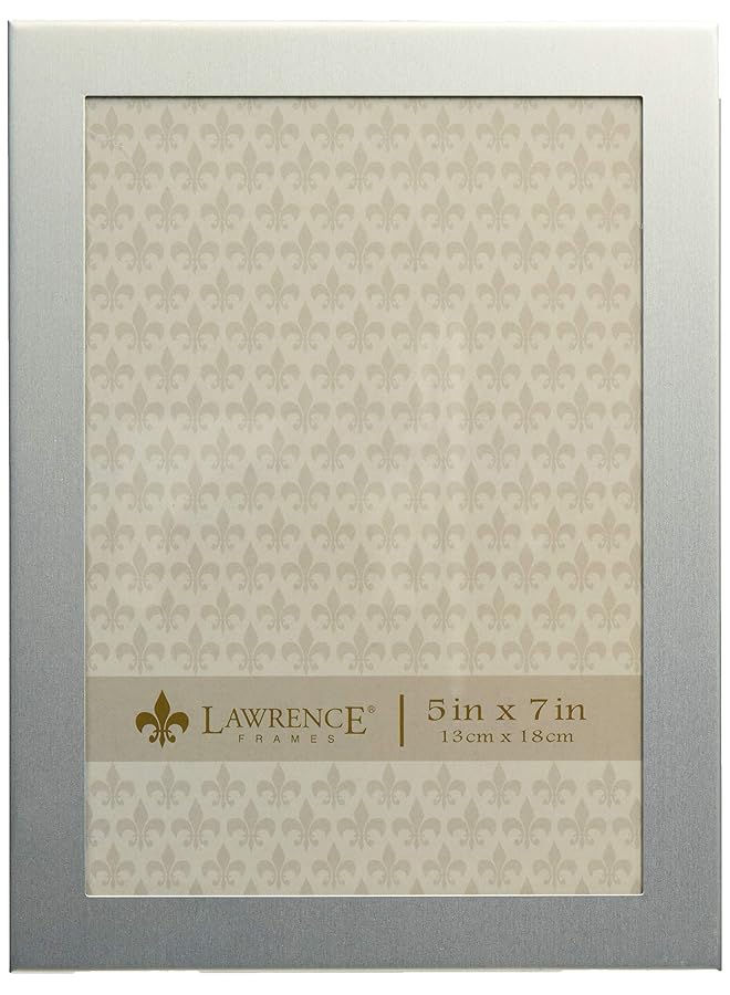 erorex Brushed Silver 5 By 7 Metal Picture Frame - Image 2