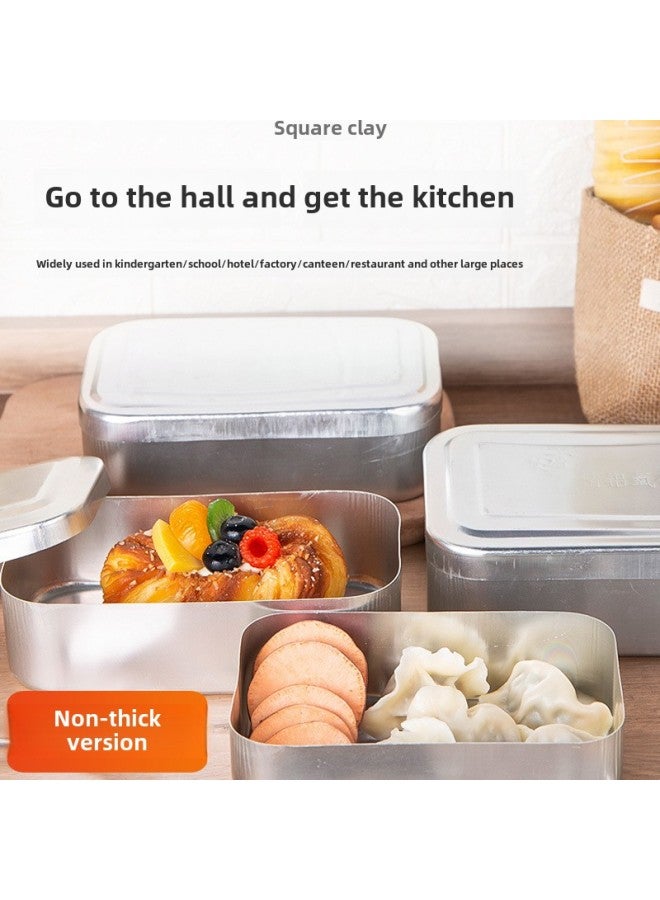 Aluminum Lunch Box Vintage Lunch Box Nostalgic Thickened Aluminum Lid Outdoor Rectangular Large Aluminum Lunch Box Cross-border Wholesale-Specifications:17cm Medium Aluminum Lunch Box With Handle  - Image 3