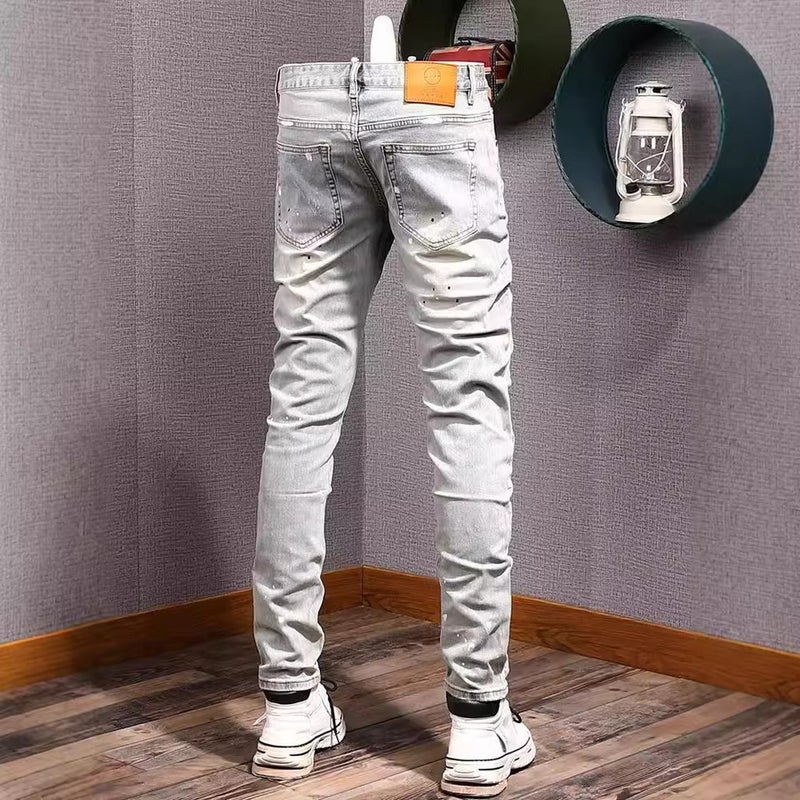 Unisex Classic Denim Jeans Loose Fit Daily Outdoor Wear - Image 3