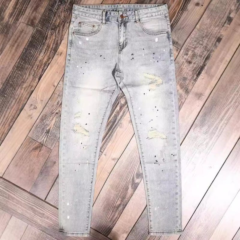 Unisex Classic Denim Jeans Loose Fit Daily Outdoor Wear - Image 4