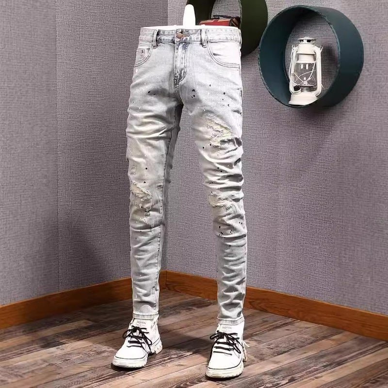 Unisex Classic Denim Jeans Loose Fit Daily Outdoor Wear - Image 2