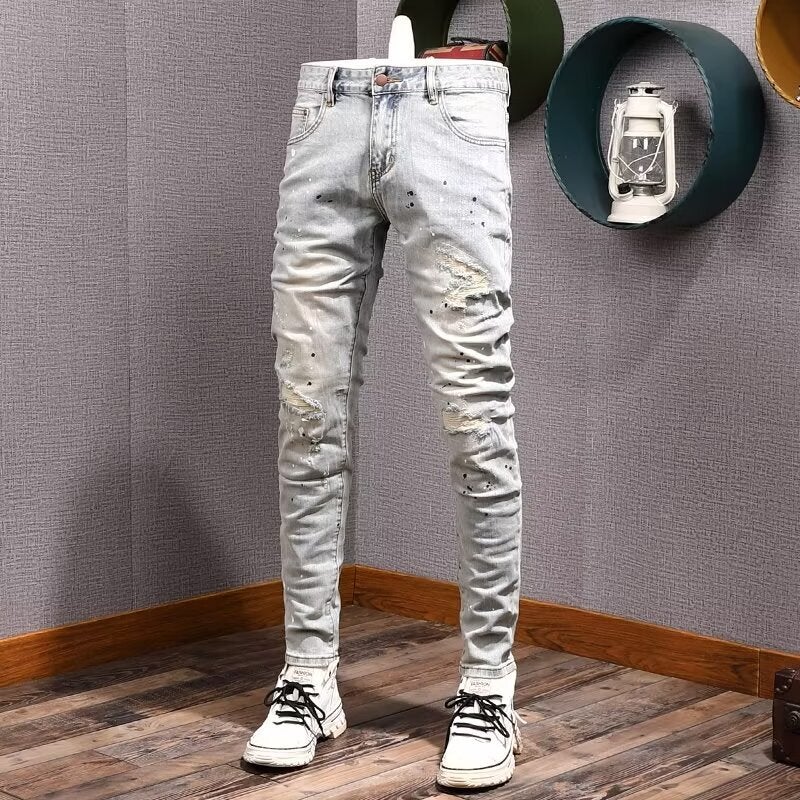 Unisex Classic Denim Jeans Loose Fit Daily Outdoor Wear - Image 5