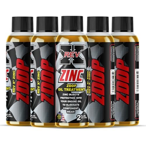 REV X REVX Zinc ZDDP Oil Additive 2 fl oz 5 Pack - Image 1