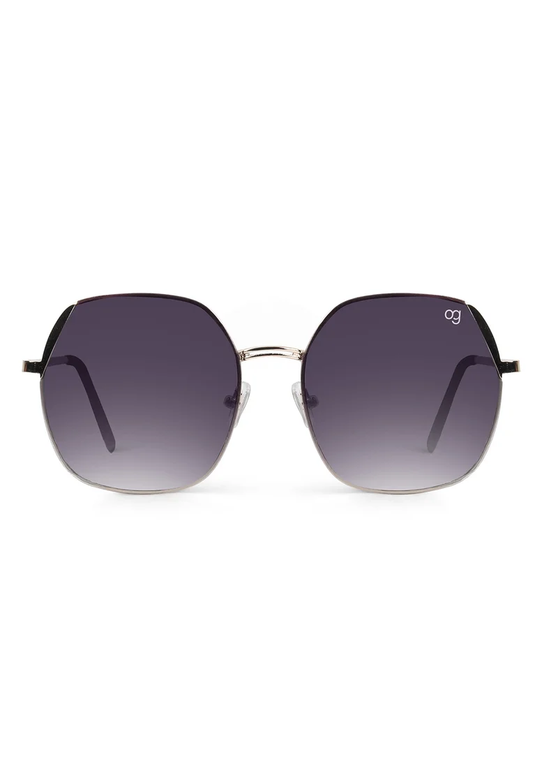 Woggles Latest & Stylish UV Protected Glow Black Round Sunglasses for Men & Women