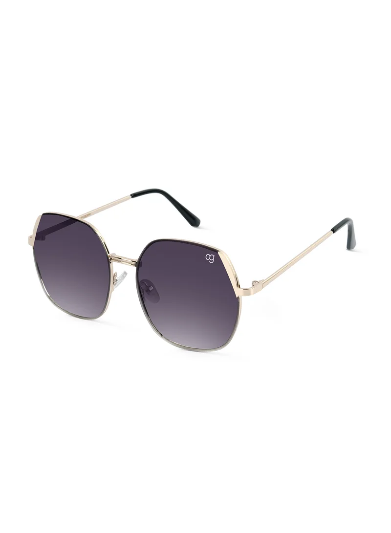 Woggles Latest & Stylish UV Protected Glow Black Round Sunglasses for Men & Women