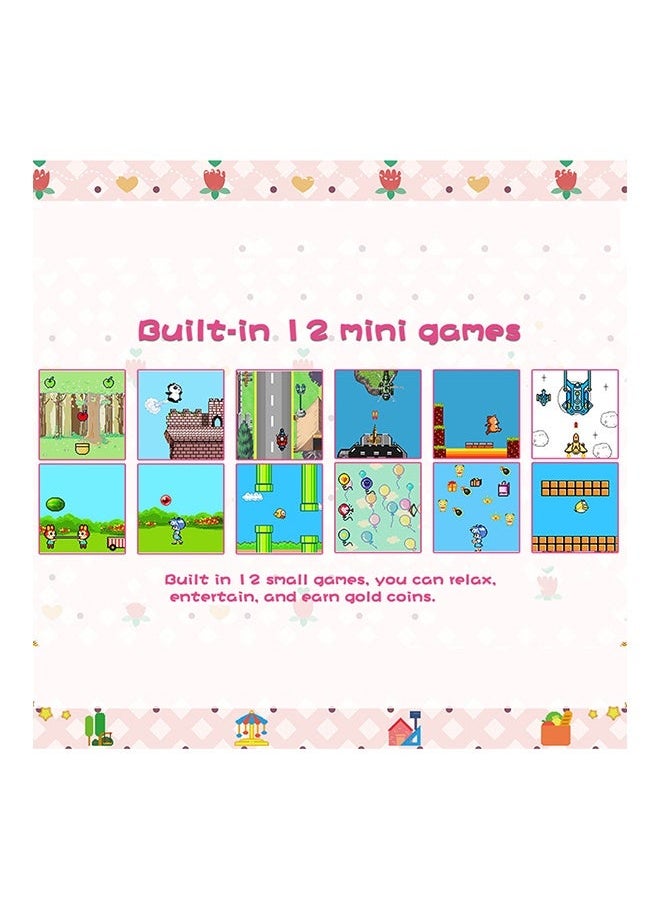 Cartoon Virtual Electronic Pet Game Interactive Toy Digital Retro Handheld with Colorful LCD Screen Customizable Characters Ideal for Kids and Adult