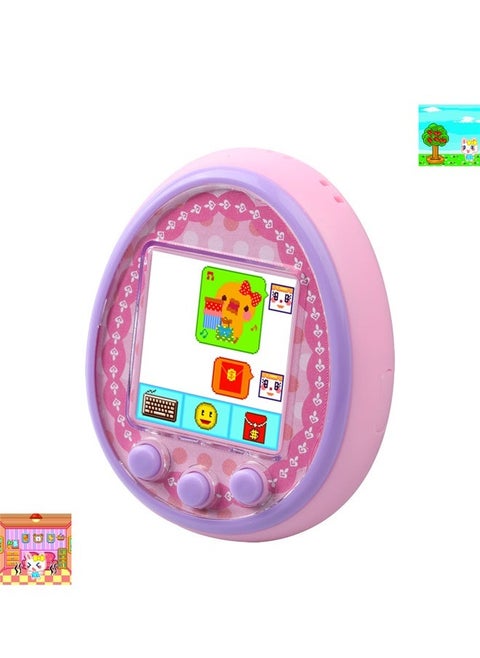 Cartoon Virtual Electronic Pet Game Interactive Toy Digital Retro Handheld with Colorful LCD Screen Customizable Characters Ideal for Kids and Adult
