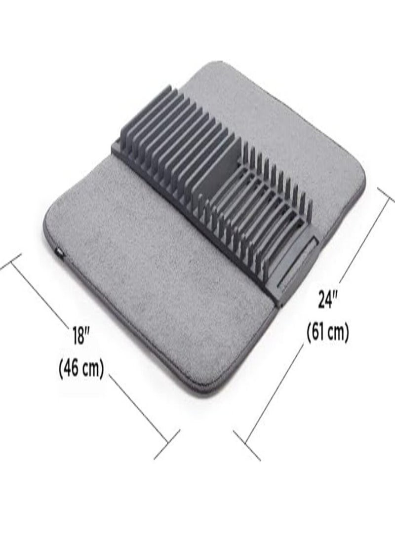 حامل  وبساط تجفيف الأطباق من الألياف الدقيقة ومعه صفاية للاطباق من البلاستيك عالى الجودة- تصميم خفيف الوزن موفر للمساحة يمكن طيه لسهولة التخزين، قياسي،متعدد الالوان - pzsku/ZC116ED9D7CEE18658ED4Z/45/_/1725971034/336d1830-6708-4c6c-8f6a-1c3c65afb3f4