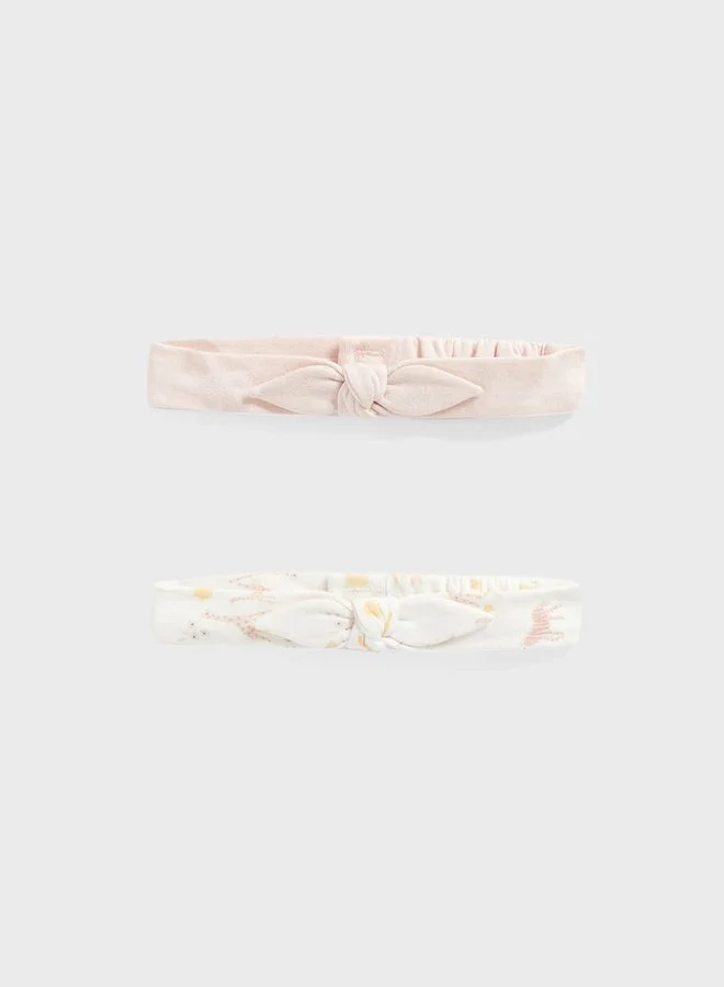 mothercare Infant 2 Pack Printed Headbands