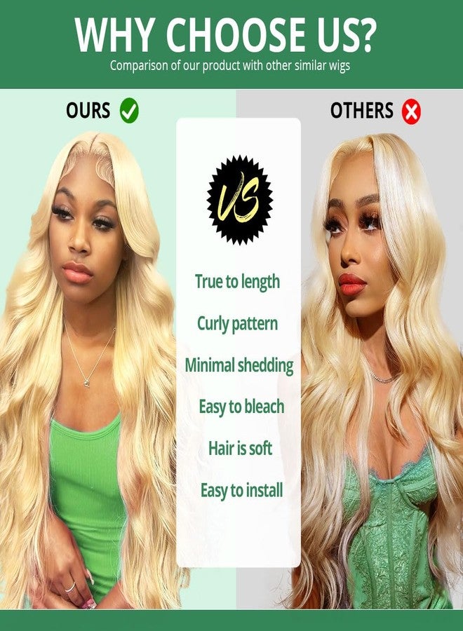 Sweetie 22 Inch 613 13x4 Lace Front Wig Human Hair 200% Density 12A Blonde Wig Human Hair Body Wave Lace Front Wigs Human Hair for Women HD Lace Glueless Wigs Human Hair Pre Plucked - Image 3