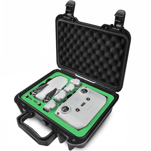 Lekufee Plastic Portable Waterproof Carrying Case Compatible With Dji Mini 2 Se/Dji Mavic Mini 2 Drone Combo And Accessories(Case Only),Black - Image 1