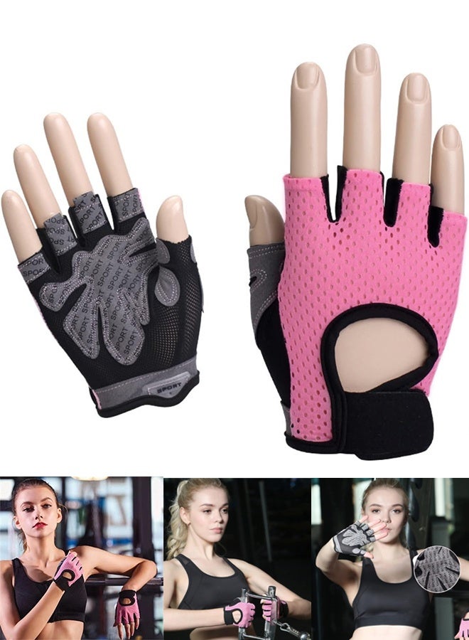 أس تس إل قفازات التمرين، قفازات تمرين رياضية بدون أصابع لرفع الأثقال مع ظهر مفتوح منحني، لرفع الأثقال، النساء والرجال - Image 1