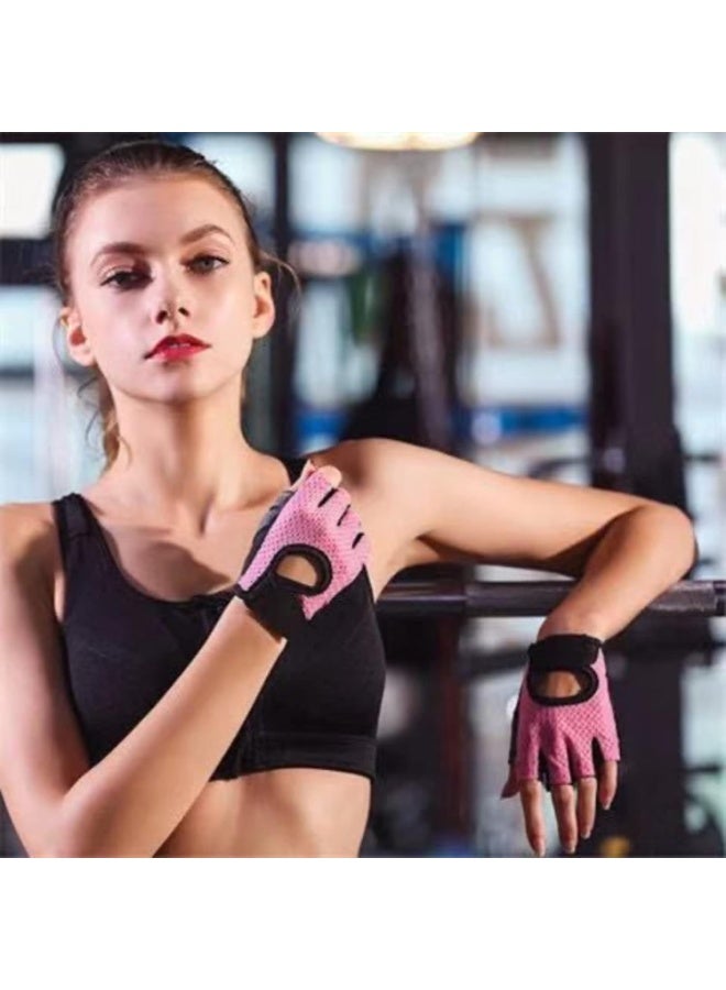 أس تس إل قفازات التمرين، قفازات تمرين رياضية بدون أصابع لرفع الأثقال مع ظهر مفتوح منحني، لرفع الأثقال، النساء والرجال - Image 5