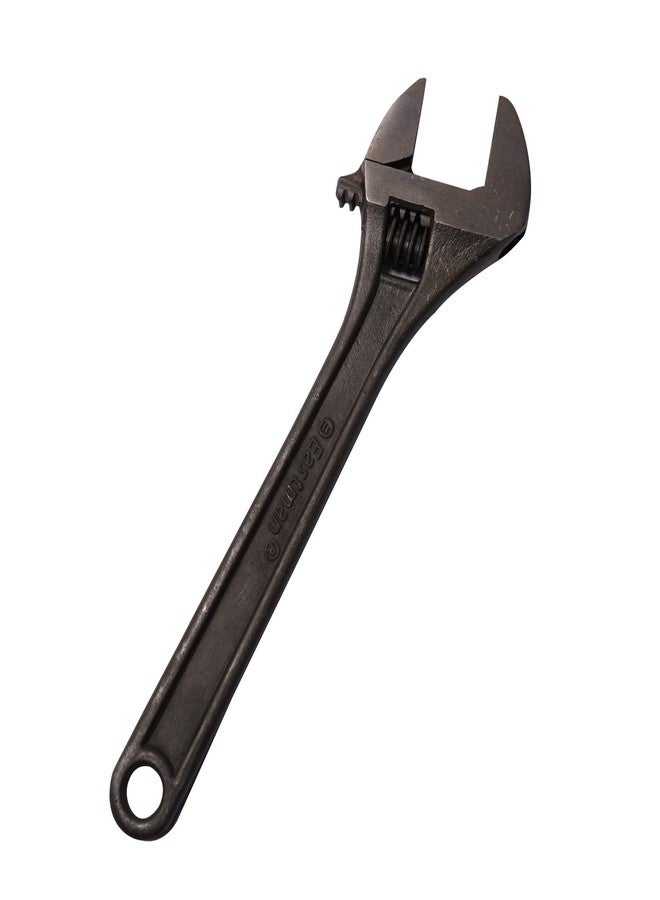 Eastman Adjustable Wrenches Set Of 1Pcs, 15/375 Mm, Phosphate Finish Fully Hardened And Tempered Plumbing Tools, Adjustable Wrench for All Nut Sizes, Black Phosphate Coating (E-2051P) - Image 3
