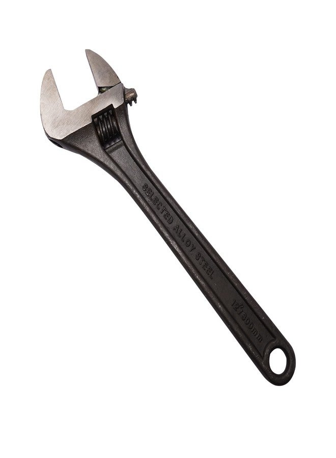 Eastman Adjustable Wrenches Set Of 1Pcs, 15/375 Mm, Phosphate Finish Fully Hardened And Tempered Plumbing Tools, Adjustable Wrench for All Nut Sizes, Black Phosphate Coating (E-2051P) - Image 4