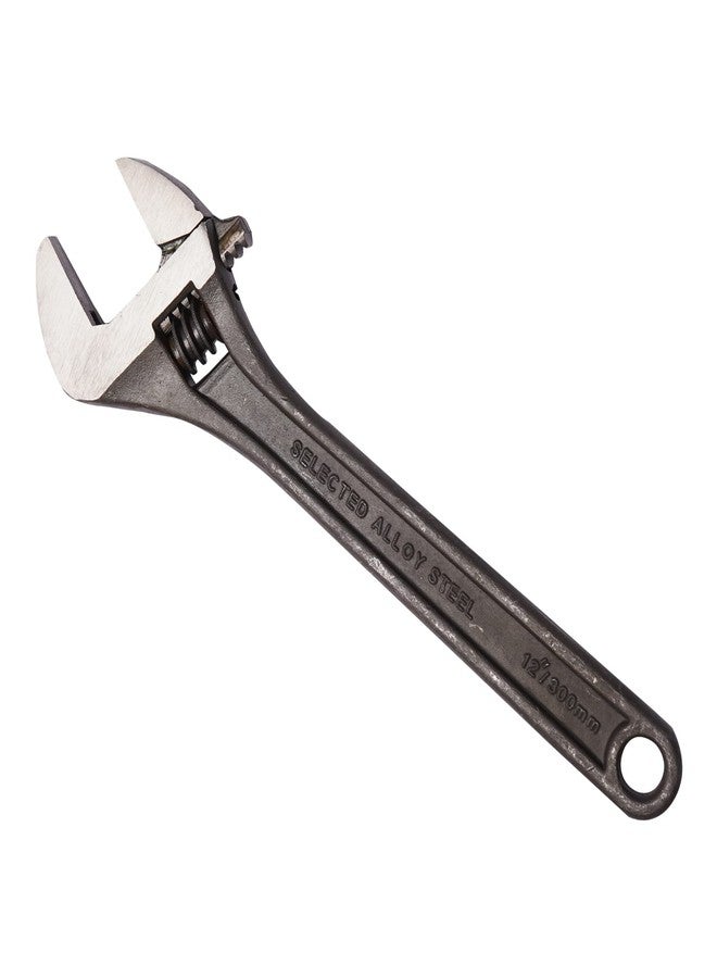 Eastman Adjustable Wrenches Set Of 1Pcs, 15/375 Mm, Phosphate Finish Fully Hardened And Tempered Plumbing Tools, Adjustable Wrench for All Nut Sizes, Black Phosphate Coating (E-2051P) - Image 1