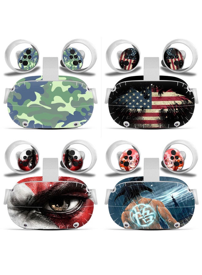 General Oculus Quest VR 2 Generation Glasses Sticker All-in-one Virtual Reality Helmet SteamVR2 Sticker-Color:TN-OQVR2-0007  - Image 2