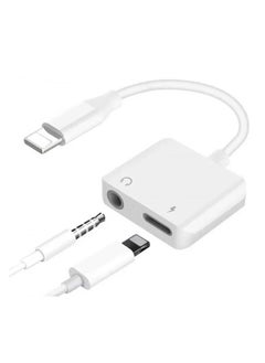 Apple MFi Certified Lightning to 3.5mm Headphones Dongle Jack Adapter for iPhone Fonemax 2 in 1 Headphone Adapter and Aux Audio Adapter& Charger Cable Splitter Compatible for iPhone,iPad