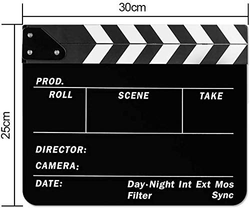 Sedremm Dry Erase Director's Film Movie Clapperboard Slate for Film TV MovieCut Action Scene (10x12in/24.5x30cm) - Image 3