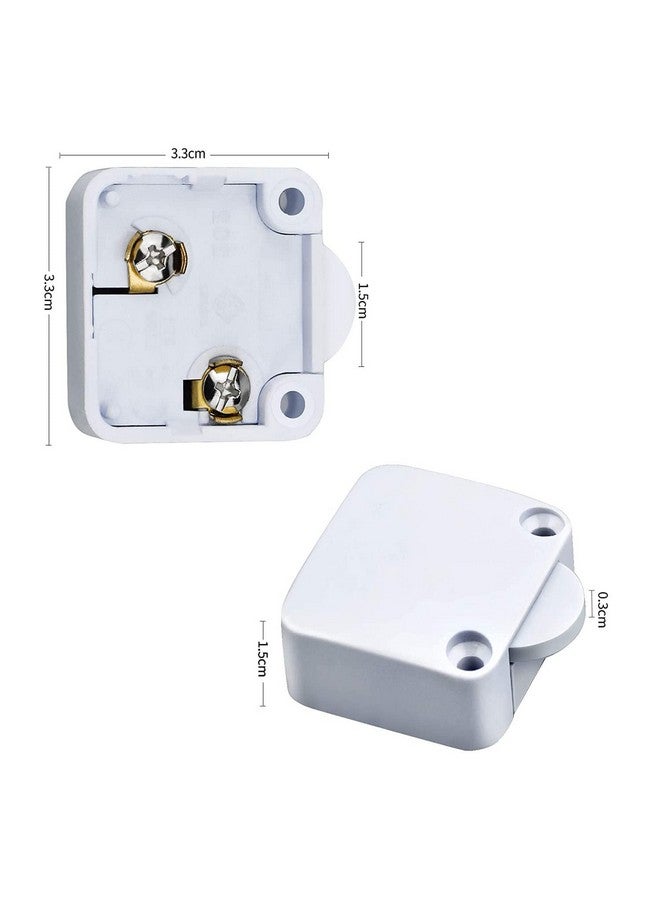NEXT GEEK Wardrobe switch Cabinet Lamp Switch Automatic Door Switch Push to off White - Pack of 20 - Image 5