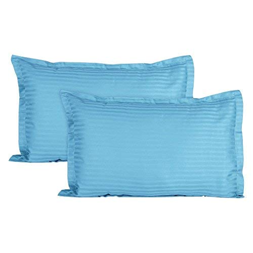 RRC Super Softt Brushed Microfiber Cotton Satin Striped Pillow Covers,144TC, 17X27(Inches),Pack of 2 Pillow Covers - Image 4