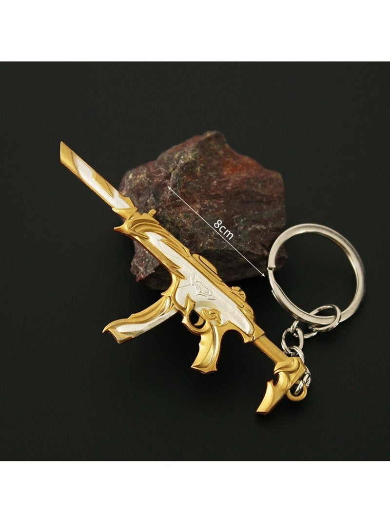 2PCS Game Valorant props full metal model keychain - Image 2