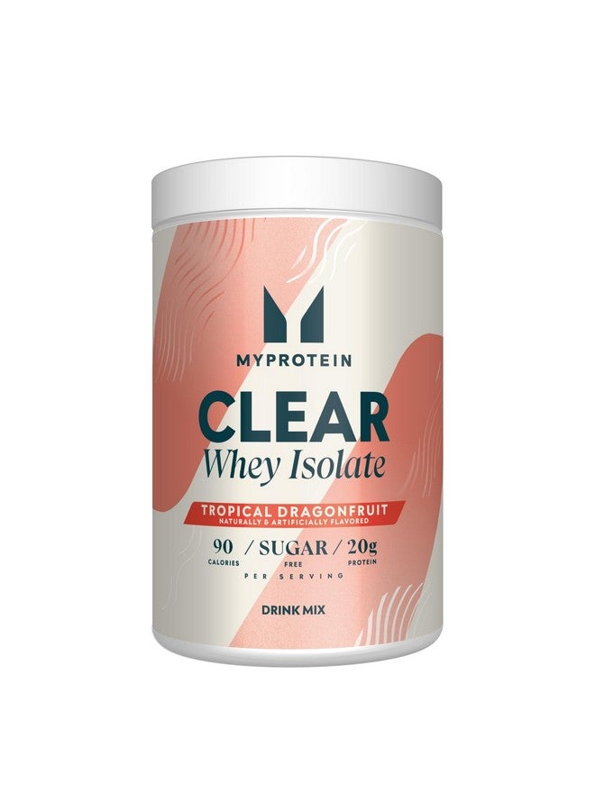 Myprotein Myprotein Clear Whey Isolate Protein Powder, 1.1 Lb (20 Servings) Tropical Dragonfruit, 20g Protein per Serving, Naturally Flavored Drink Mix  - Image 1
