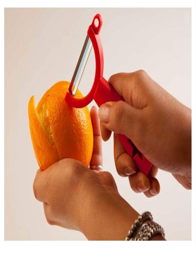 Tupperware Plastic Vegetable Peeler, Orange - Image 2
