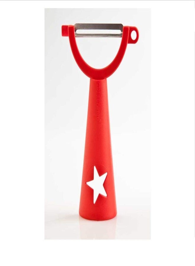 Tupperware Plastic Vegetable Peeler, Orange - Image 1